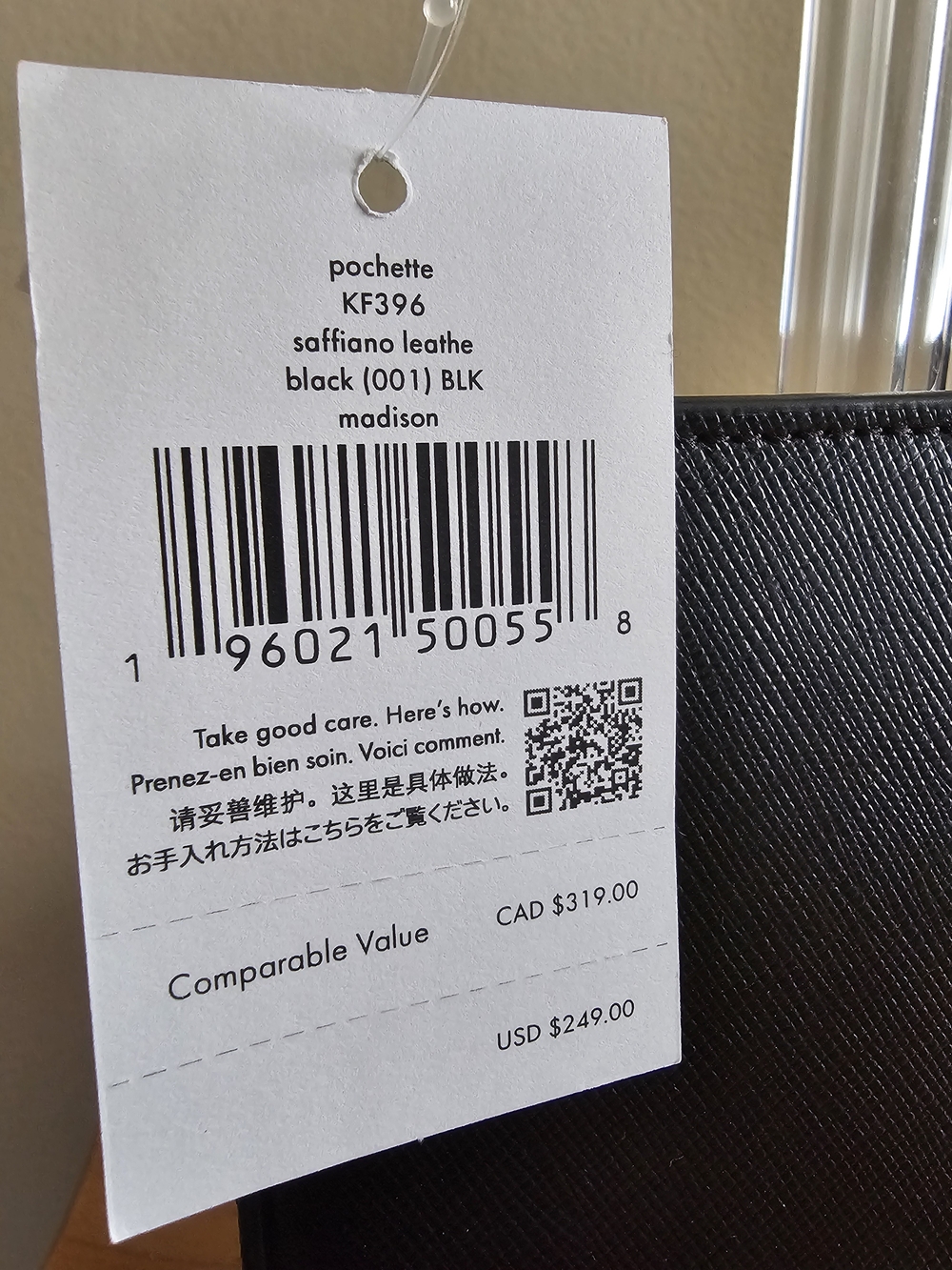 kate spade New York Black Saffiano Leather Crossbody Clutch - Picture 3 of 6